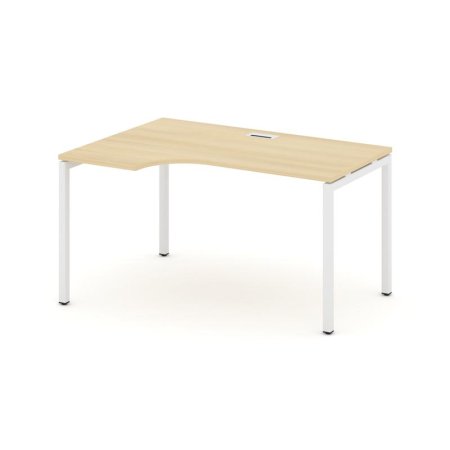 Стол рабочий эргономичный SN-4P.SPA-011(L) (1380х700/980х750) (Акация Лорка/Металл Белый)