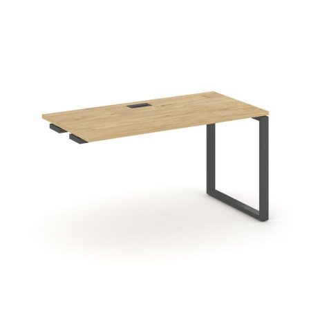 Стол-приставка к опорным элементам SN-6O.OPRS-014 (1580х700х750) (Тиквуд Светлый/Металл Антрацит)