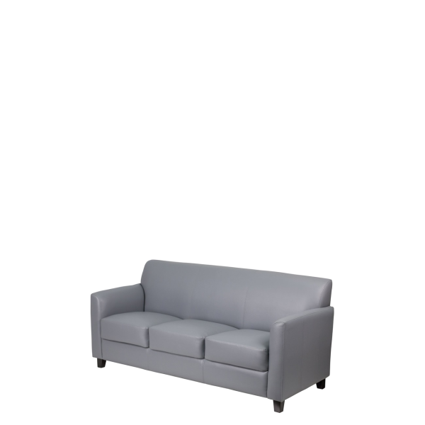 Диван офисный Дипломат (М-51) 3-х местный (Серый)