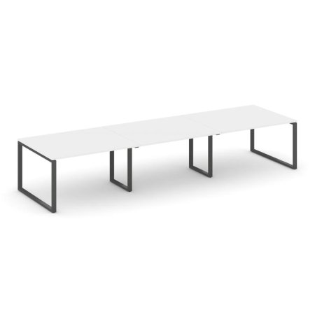 Стол переговорный SN-6O.SPRG-053.3 (4410х1180х750) (Белый/Металл Антрацит)