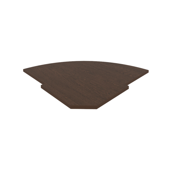 Полка для угловой секции Riva А.РС-5.1 815x815x22 (Венге-Металлик)