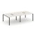 Рабочая станция 2-х сторонняя SN-6P.DRS-032 (2360х1232х750) (Тиквуд Светлый/Металл Антрацит)