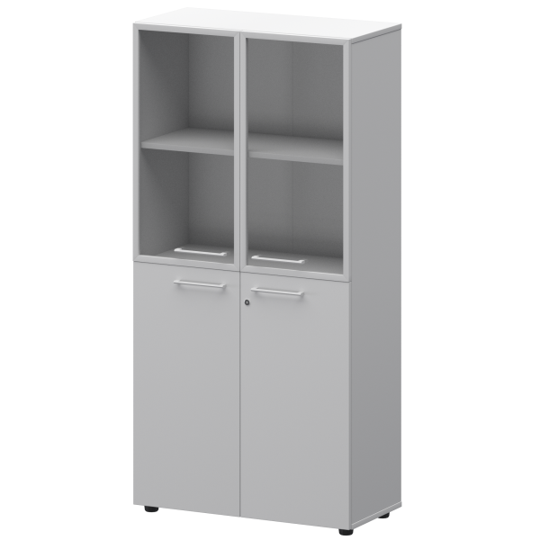 Шкаф высокий комб. Кортез СМШ48.28F.28RS(Б) 792x362x1595 (Белый)