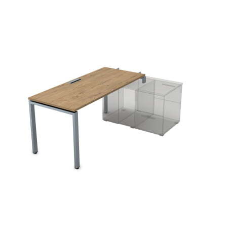 СТН-П.975 Стол системы БЕНЧ линейный три опоры, начальный (1800x700x750) (TeakwoodСерый)