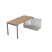 СТН-П.975 Стол системы БЕНЧ линейный три опоры, начальный (1800x700x750) (TeakwoodСерый)