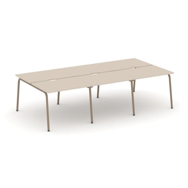 Рабочая станция 6 мест ES.D.RS-6.1-VK (2940х1500х750) (Капучино/Металл Латте)