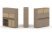 Тумба двойная + высокая надставка ES.NB.2V-15 (1500х410х1520) (Латте/Тиквуд Светлый)