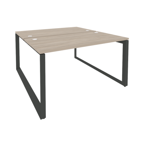 Рабочая станция на О-образном м/к Onix O.MO-D.RS-2.3.7 1380x1475x750 (Дуб Аттик/Черный металл)