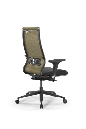 Кресло для руководителя Метта SynchroSit 10 B2-163D - T+Extra /Km00/Wm12/D02P(M24.B11.G19.W02) (Золотой | Черный)
