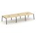 Рабочая станция 2-х сторонняя SN-5A.DRS-061 (2940х1232х750) (Тиквуд Светлый/Металл Антрацит)