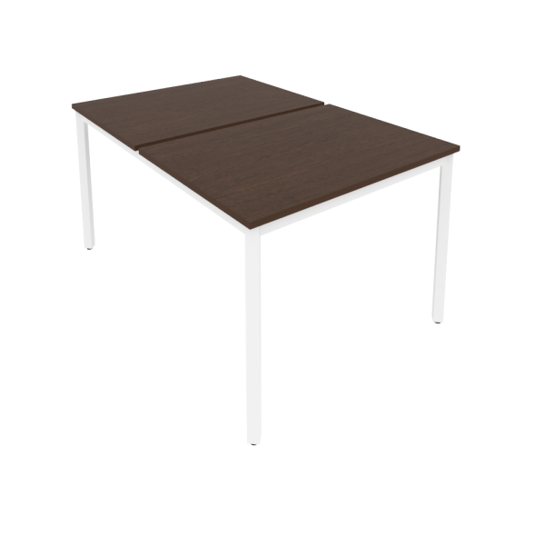 Рабочая станция на металлокаркасе Slim С.СП-3.3 980x1475x750 (Венге Цаво/Белый металл)