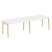 Стол переговорный на деревянных опорах Onix Wood OW.PRG-2.3 2760x980x750 (Тиквуд Светлый/Дуб Темный)