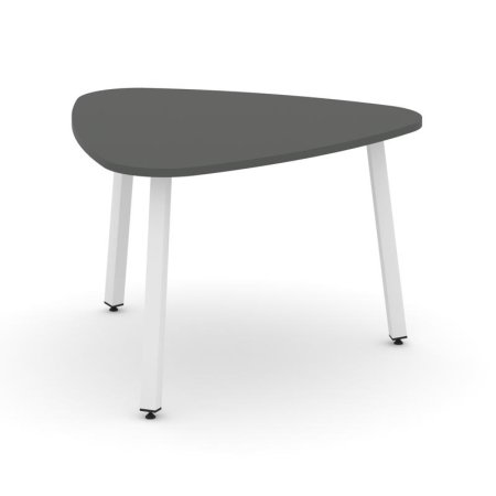 Стол переговорный SN-5.SPRG-71.3 (1200х1200х750) (Антрацит/Металл Белый)