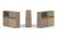 Тумба двойная + низкая надставка ES.NB.2N-16 (1500х410х1135) (Латте/Тиквуд Светлый)