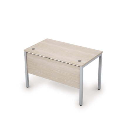 6МД.008 Стол рабочий (1200x700x750) (Шамони светлый/Алюминий матовый)