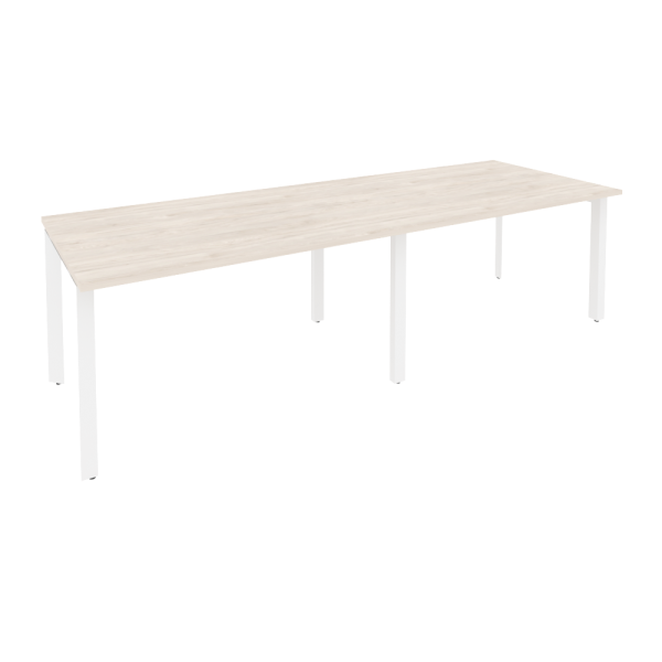 Стол переговорный Onix O.MP-PRG-2.3 2760x980x750 (Денвер Светлый/Белый Металл)