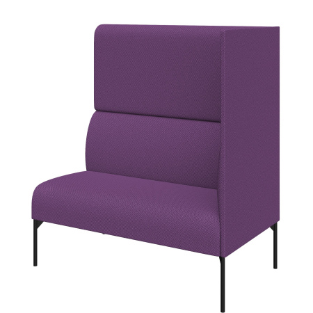 Диван Бридж. Модуль 2-местный левый высокий. (Модуль 2-местный левый высокий sweet_rose_violet)