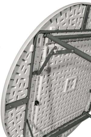 Стол круглый складной пластиковый Кейт 116 (Стол складной Кейт белый)