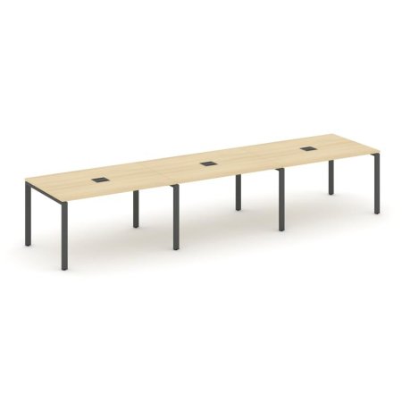 Стол переговорный SN-6P.SPRG-023 (4410х980х750) (Акация Лорка/Металл Антрацит)