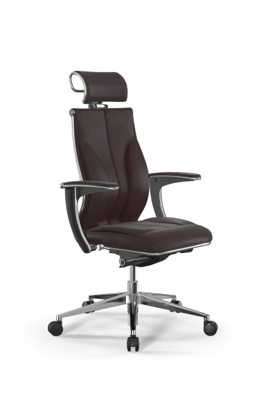 Кресло для руководителя Метта Samurai M3-11U - Infinity /Kc06/Wm06/U1mL-mL/H2cL-3D(M26.B32.G25.W03) (Темно-коричневый)