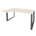 Стол эргономичный левый на О-образном м/к Onix O.MO-SA-4L 1580x1180x750 (Тиквуд Темный/Белый Металл)