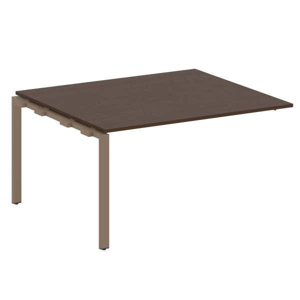 Проходной наборный элемент переговорного стола Metal System Style БП.ППРГ-3 1400x1235x750 (Венге Цаво/Мокко металл)