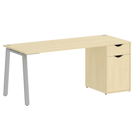 Стол письменный VR.SP-3-178.1.A 1780x720x750 (Клен/Серый Металл)