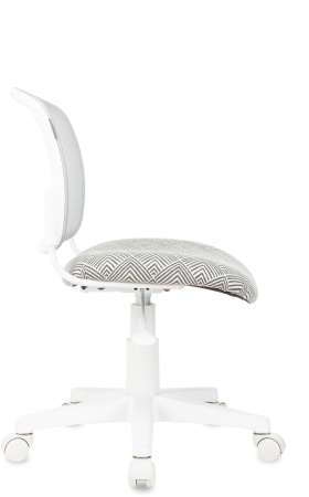 Кресло детское CH-W296NX светло-серый TW-02 Loft сетка/ткань крестов. пластик пластик белый (Серый)