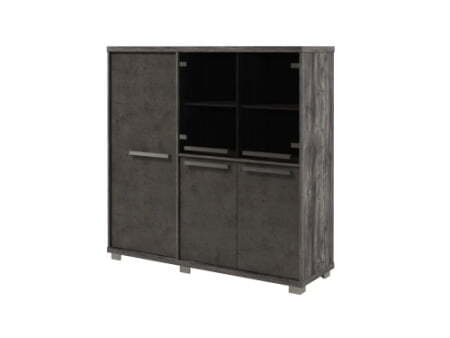 Шкаф трехсекционный левый Vestar Z-33-11л 1556x500x1538 (Сосна Пасадена/Бетон Чикаго)