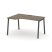 Стол рабочий эргономичный SN-4A.SPA-021(L) (1380х800/980х750) (Тиквуд Светлый/Металл Антрацит)