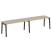 Рабочая станция на деревянных опорах Onix Wood OW.RS-2.4.7 3160x720x750 (Тиквуд Светлый/Дуб Темный)