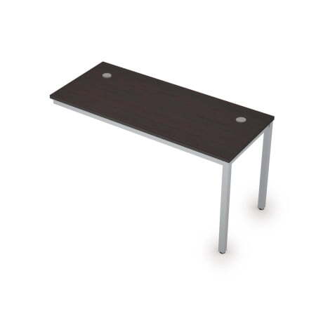 6МБК.169 Линейные бенч-системы, конечный модуль (1400x600x750) (Венге/Алюминий матовый)