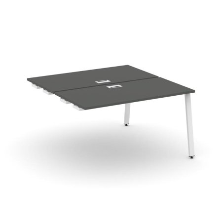 Стол-приставка к опорным элементам SN-6A.DPRS-014 (1580х1432х750) (Антрацит/Металл Белый)