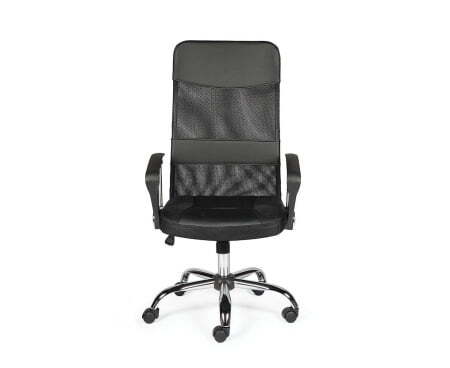 Директ / (black) черная экокожа + черная сетка (Черный)