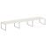 Переговорный стол 3 столешницы Metal System Style БО.ПРГ-3.5 5400x1235x750 (Дуб Наварра/Серый металл)