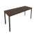 Стол письменный на металлокаркасе Slim С.СП-6.1 1580x600x750 (Серый/Антрацит металл)