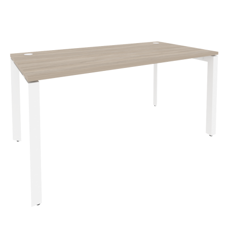 Стол рабочий на П-образном м/к Onix O.MP-SP-4.8 1580x800x750 (Дуб Аттик/Белый Металл)