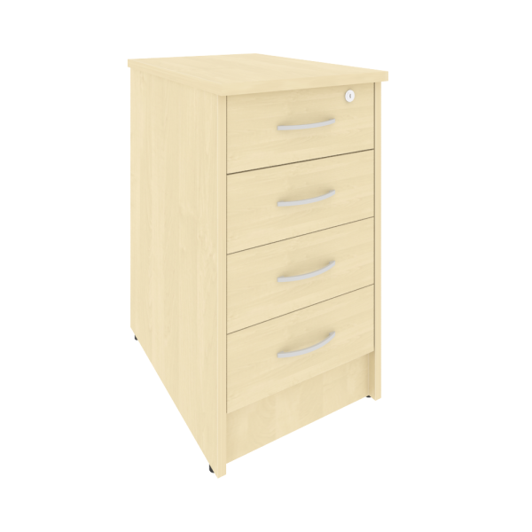 Тумба приставная с замком Riva А.ТП-4.1F-S 412x600x750 (Клен)