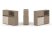 Тумба двойная + низкая надставка ES.NB.2N-15 (1500х410х1135) (Латте/Тиквуд Светлый)