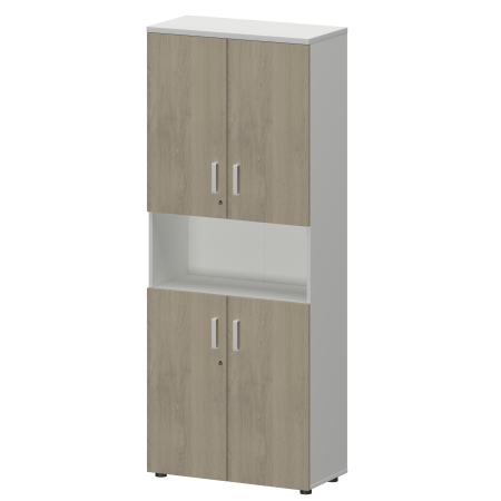 Шкаф Смарт СМШ-58Д4 Тип1 792x380x1990 (Белый/Кронберг)