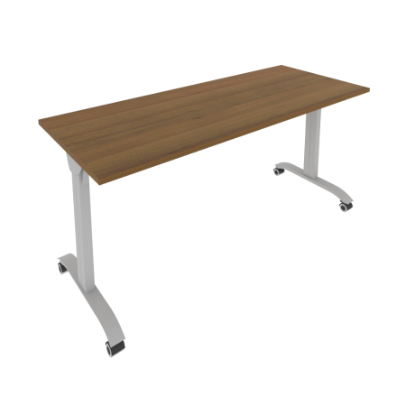 Стол складной мобильный Mobile system СМ-6 1600x650x757 (Орех Гварнери/Серый металл)