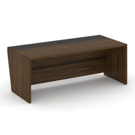 Стол руководителя прямой Corner COR.SR-20 (2000x900x750) (Орех Лоренцо-Графит)