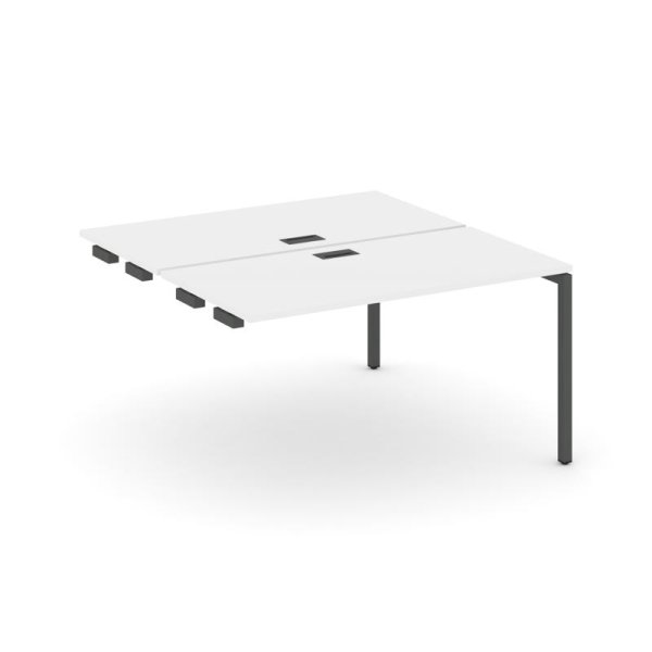 Стол-приставка к опорным элементам SN-4P.DPRS-014 (1580х1432х750) (Белый/Металл Антрацит)
