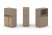Тумба одиночная + низкая надставка ES.NB.1N-3 (750х410х1135) (Латте/Тиквуд Светлый)
