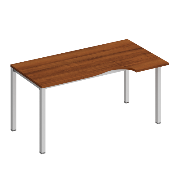 Стол эргономичный правый на металлокаркасе КФ Комфорт КФ К.1140 1600x900x750 (Французский орехСерый)