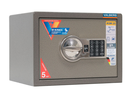 Мебельный сейф VALBERG ASM 25 EL (Коричневый)