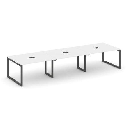 Стол переговорный SN-5O.SPRG-053 (4410х1180х750) (Белый/Металл Антрацит)