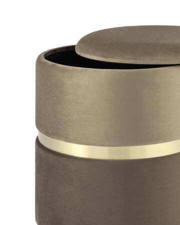 Пуф Кэрри с ящиком велюр коричневый (Пуф Кэрри коричневый)