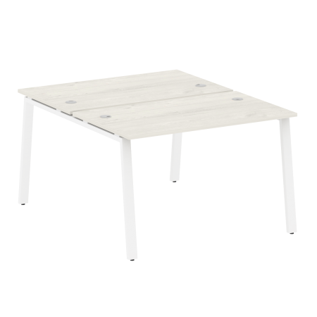 Рабочая станция Metal System Style БА.РАС-СП-2.2 1200x1475x750 (Дуб Наварра/Белый металл)