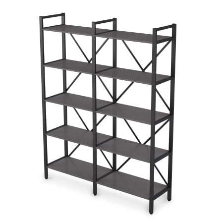 10СД.001 Стеллаж двойной (1560x400x2000) (Graphit matt)